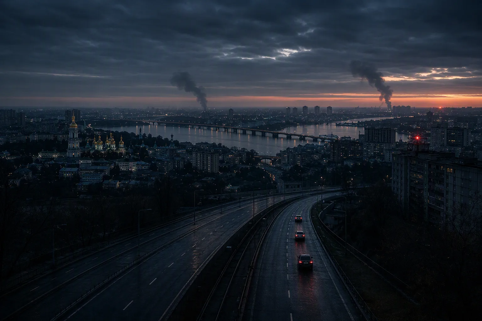 Kyiv at Dawn, 24 February 2022