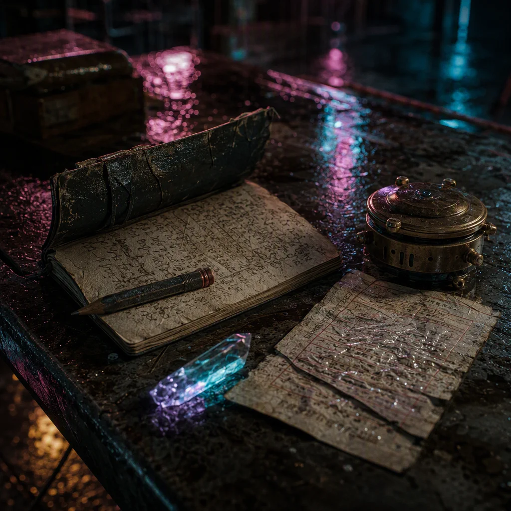 Mak's Notebook and Reliquary Crystal