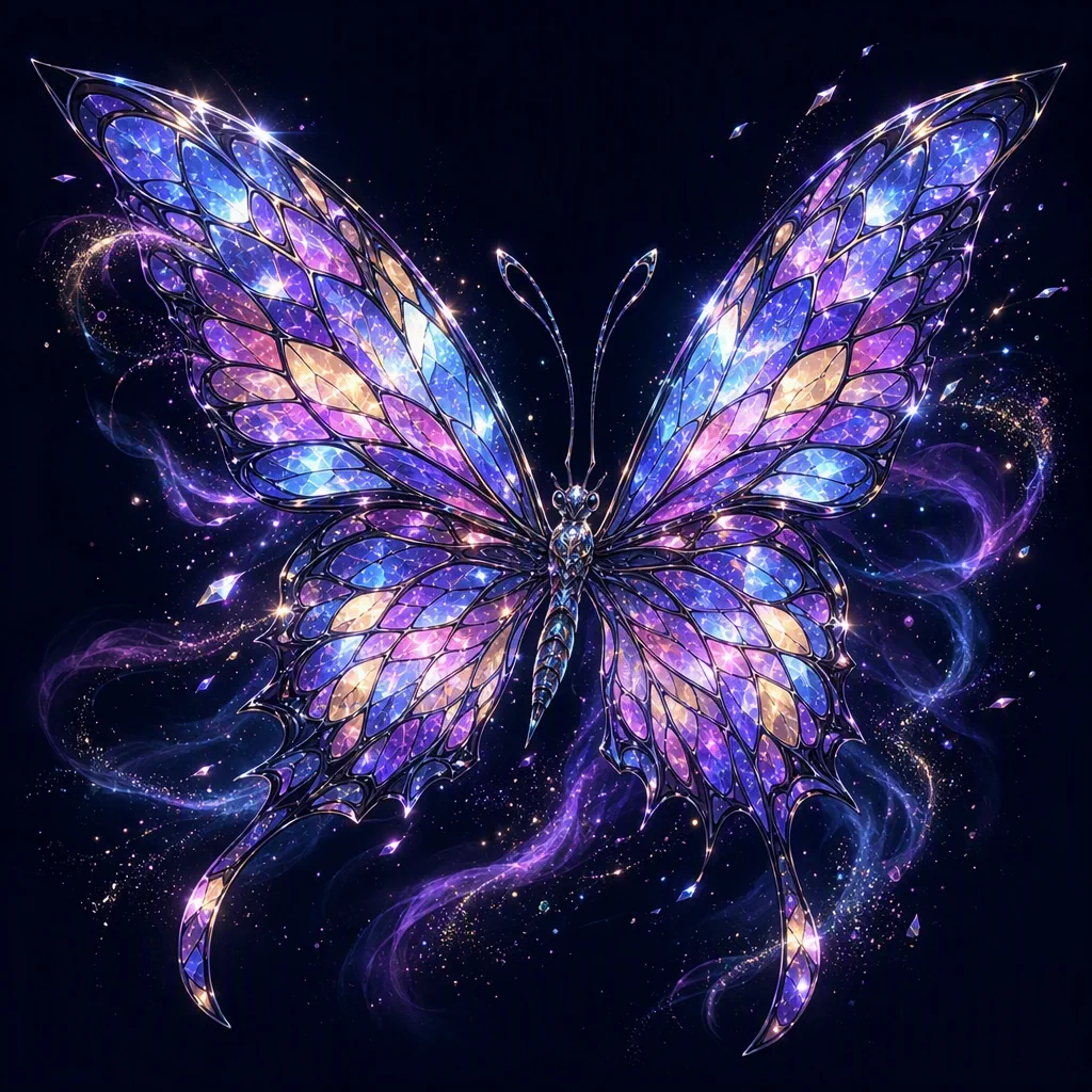 Stained-Glass Butterfly (Lira's familiar)