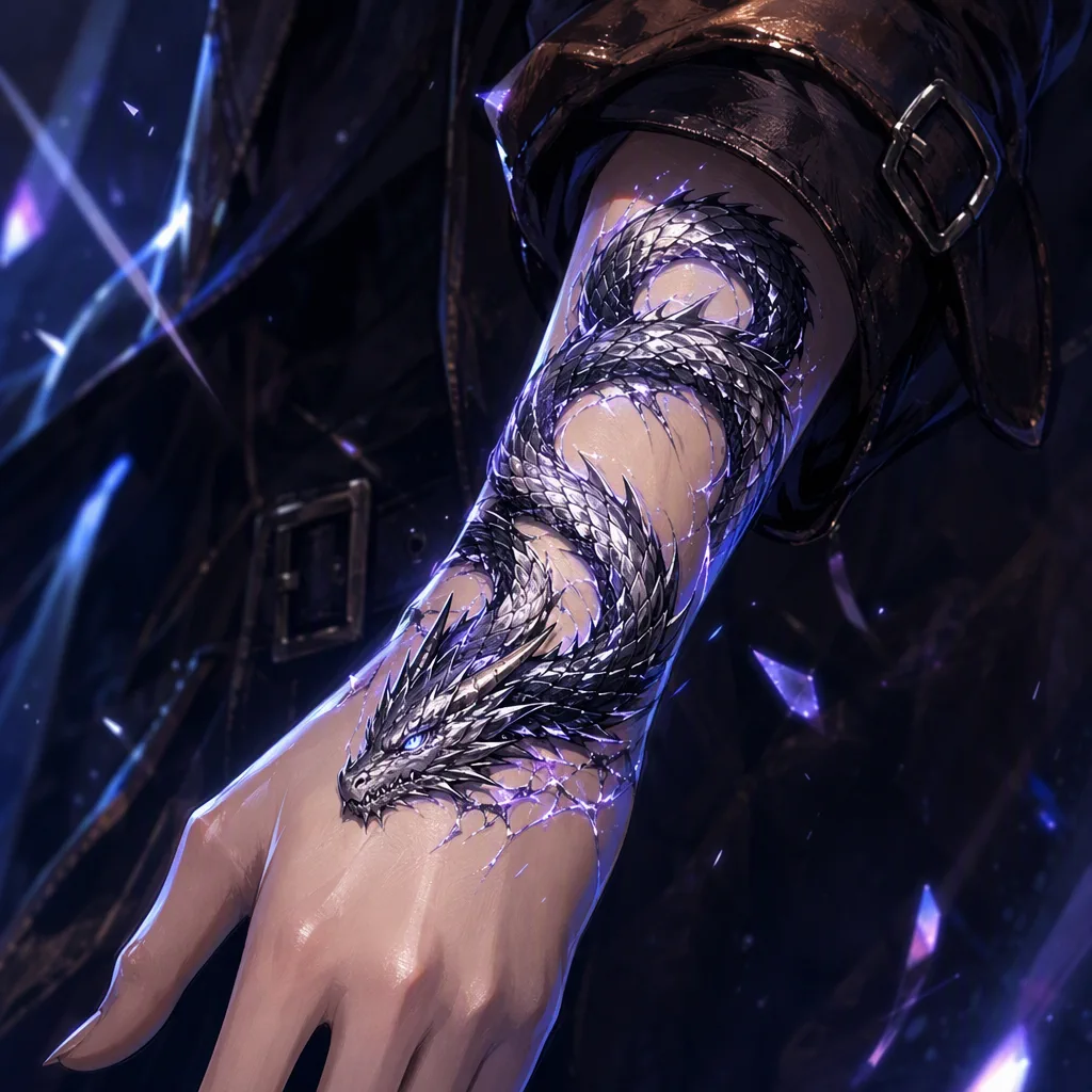 Asteron wrist tattoo