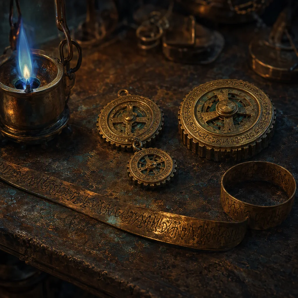 Brass Prayer-Gears & Saint's Tongue
