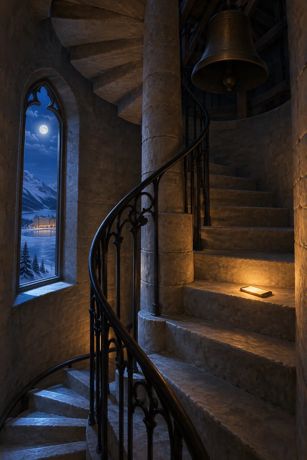 The bell tower stairs