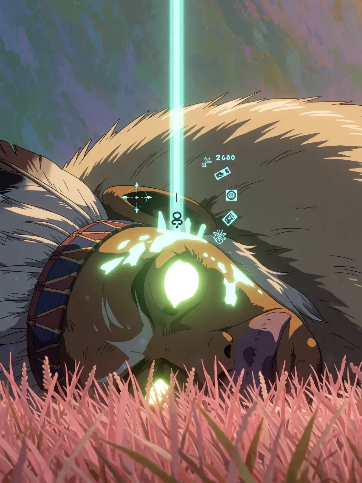 The Glare — HUD over a fallen native