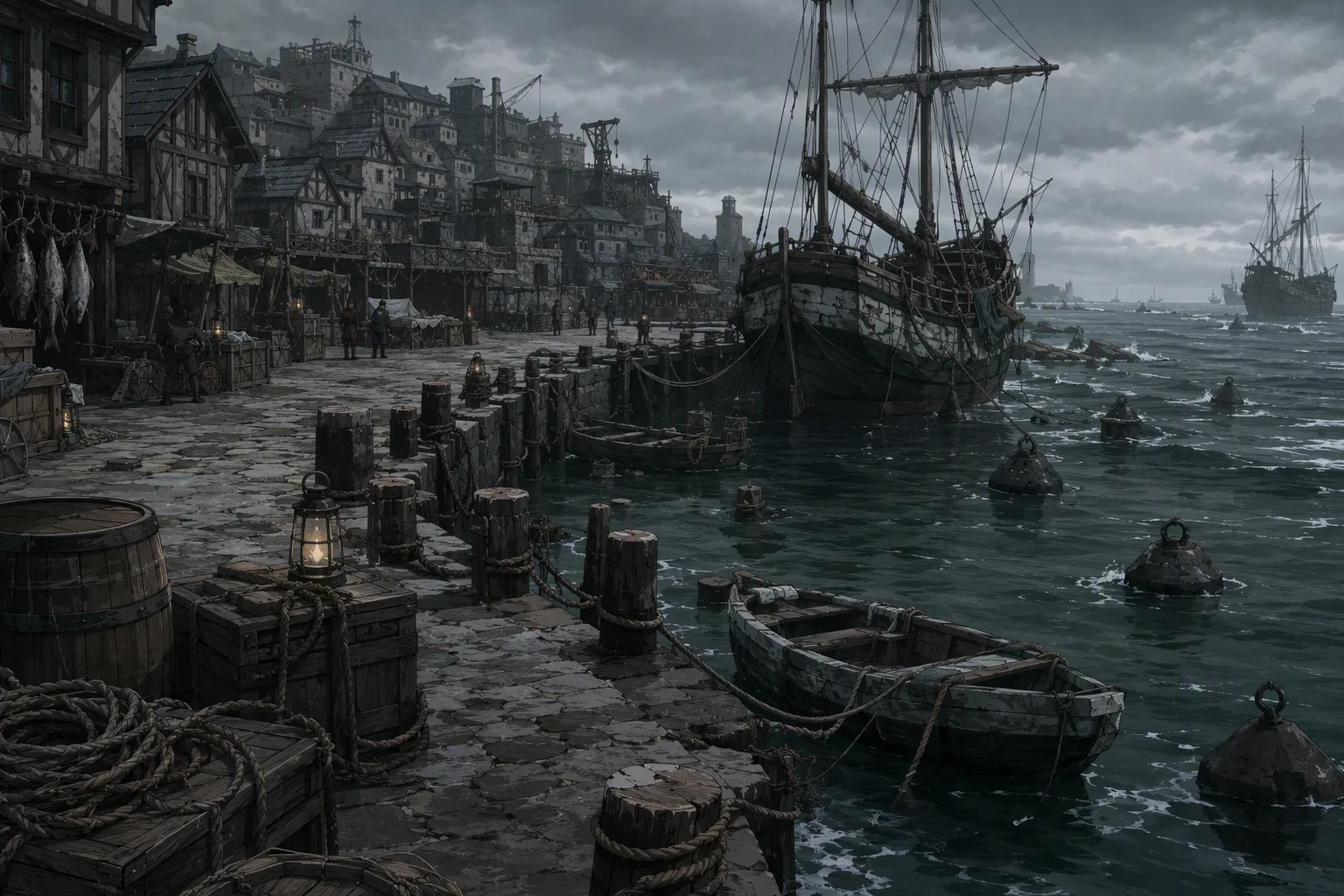 Wrack wharf and berth