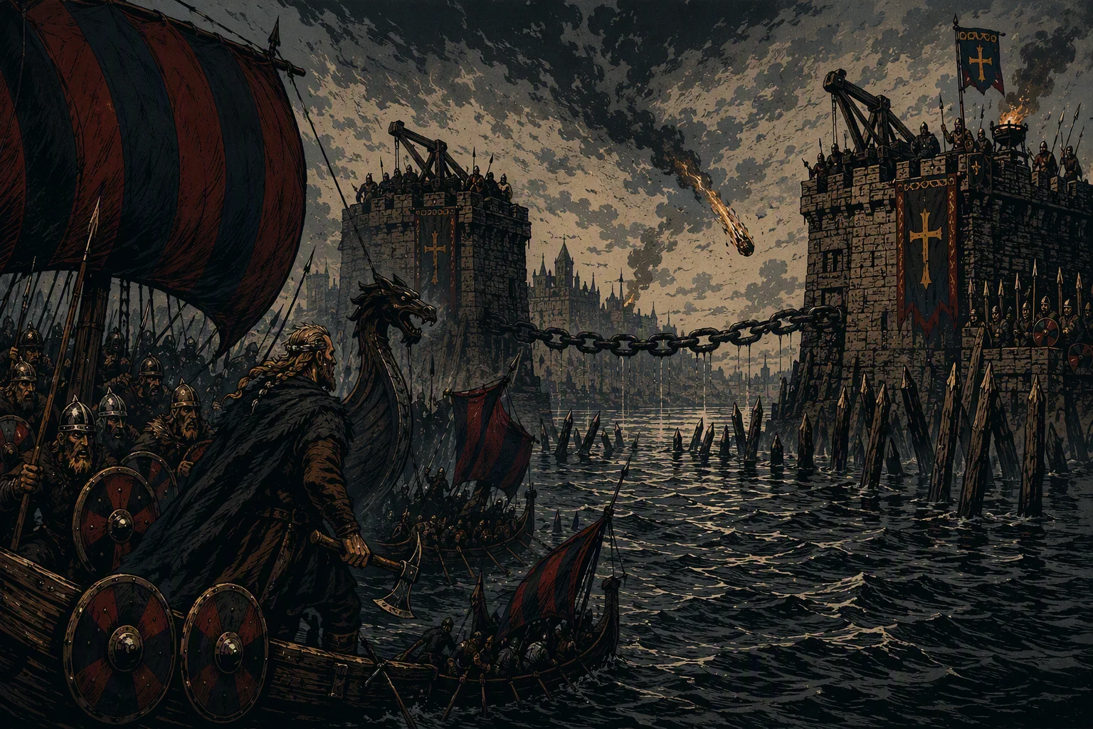 The Gate of the Chain and the Two Towers