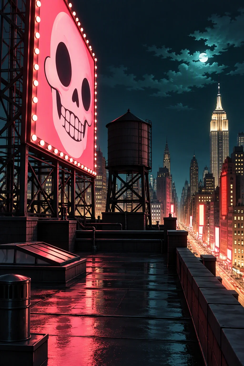 The Times Square rooftop