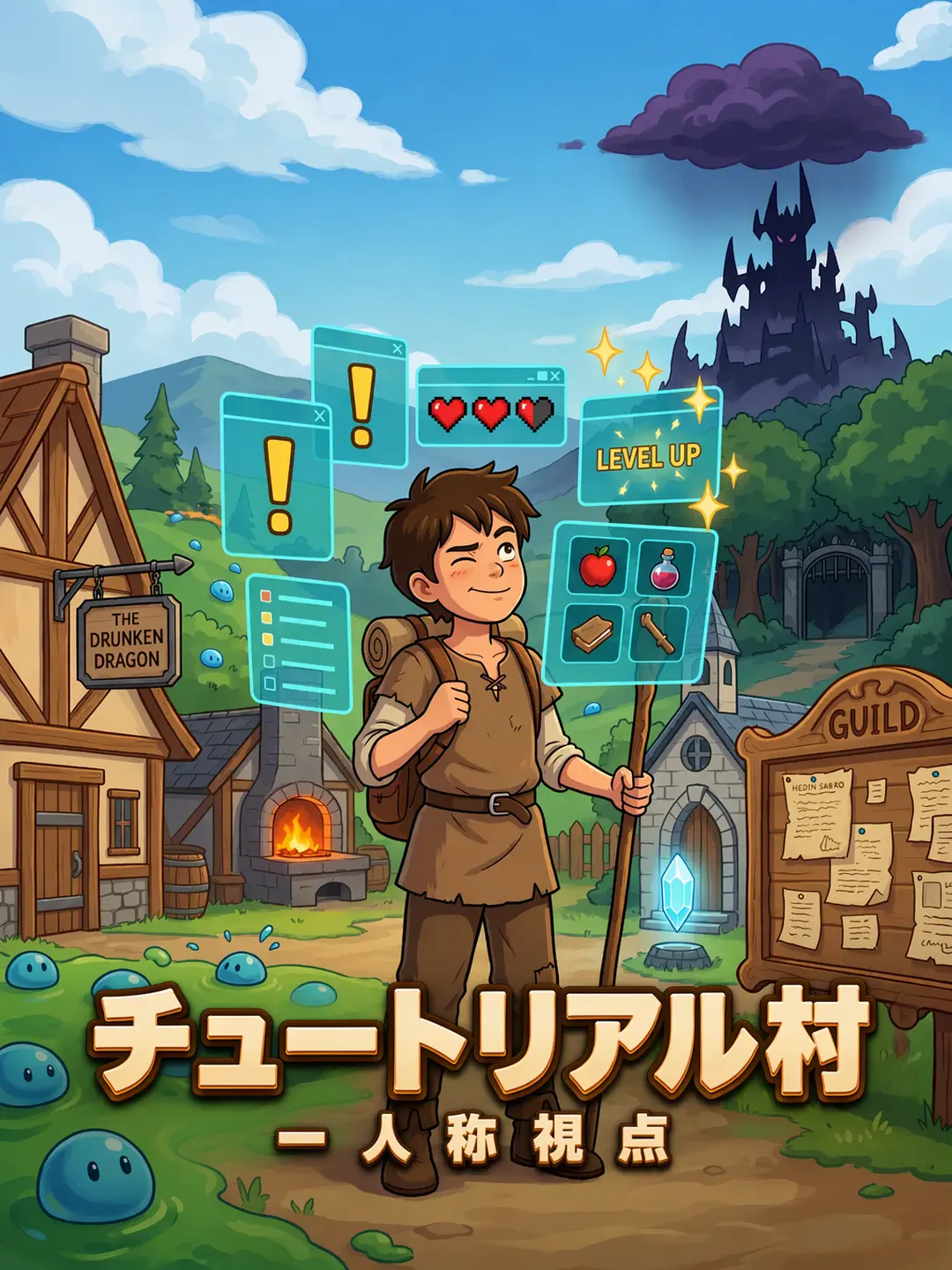 チュートリアル村:一人称視点